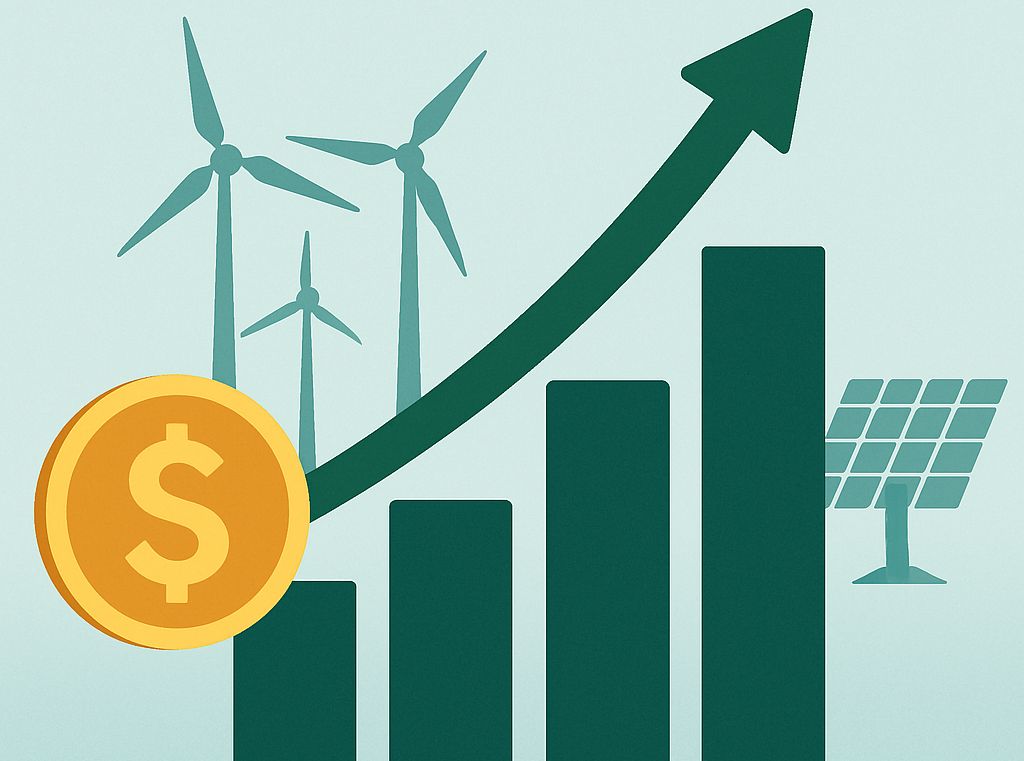 Empresas de energia com fontes renováveis valem até 25% a mais