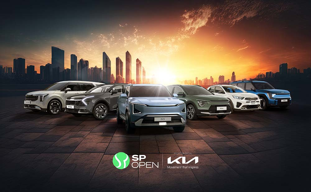 modelos disponibilizados estão os híbridos Stonic, Niro e Sportage, e o elétrico EV5