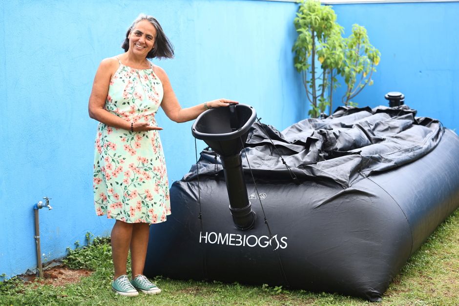 Usina de Biogás na escola da diretora Erika Castilho