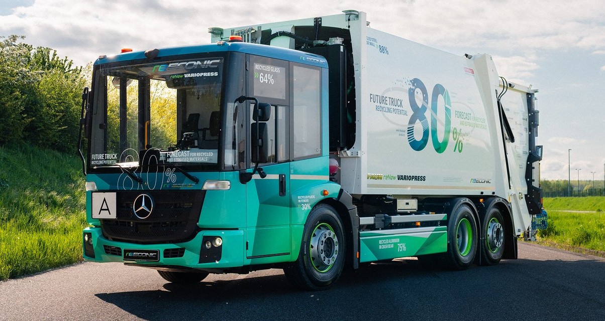 Caminhão elétrico com até 80% de materiais reciclados aponta novo rumo para a indústria